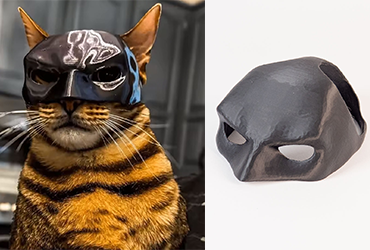 Maska dla kota batman batcat, catbatman mask